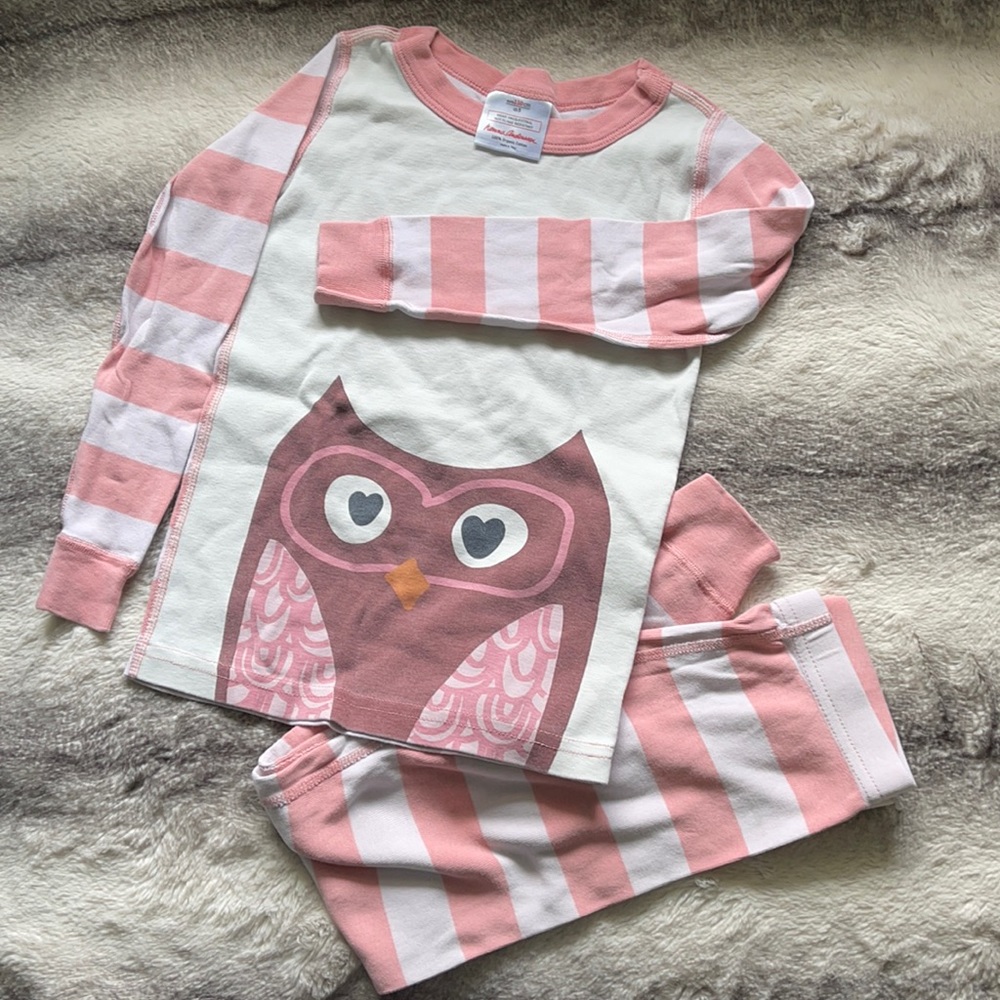 Hanna Andersson organic valentine pajamas size 5